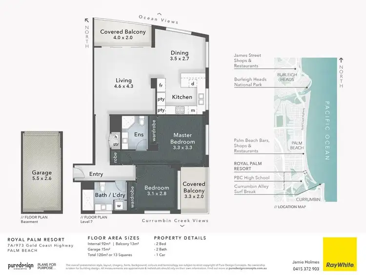 Floorplan of Homely unit listing, 7A/973 Gold Coast Highway, Palm Beach QLD 4221