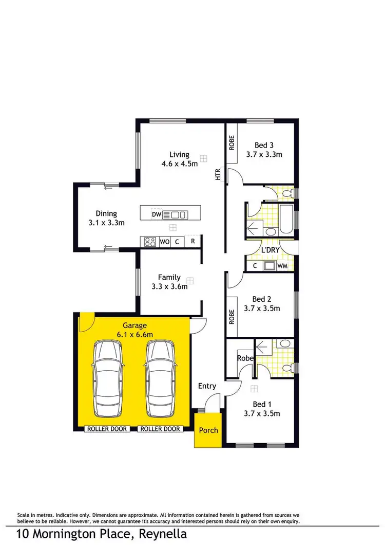 Floorplan of Homely house listing, 10 Mornington Place, Reynella SA 5161