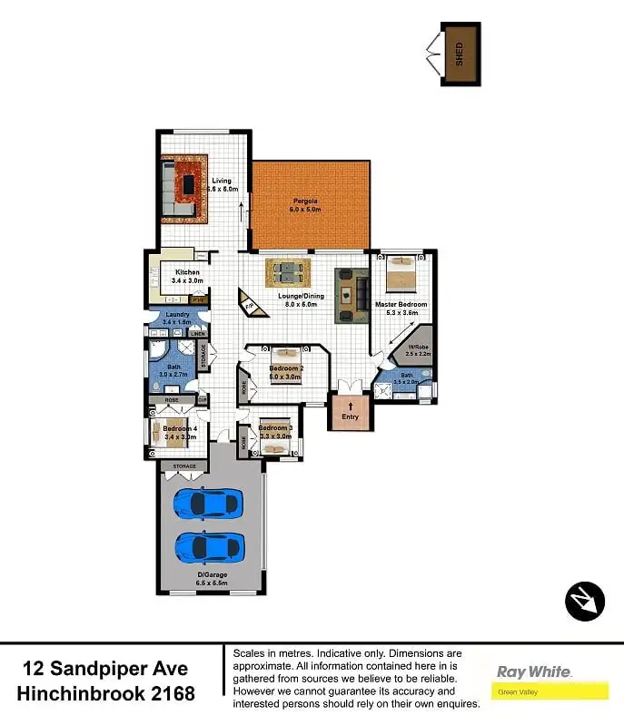 Floorplan of Homely house listing, 12 Sandpiper Avenue, Hinchinbrook NSW 2168