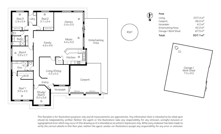 Floorplan of Homely house listing, 10 O'Donnell Drive, Littlehampton SA 5250