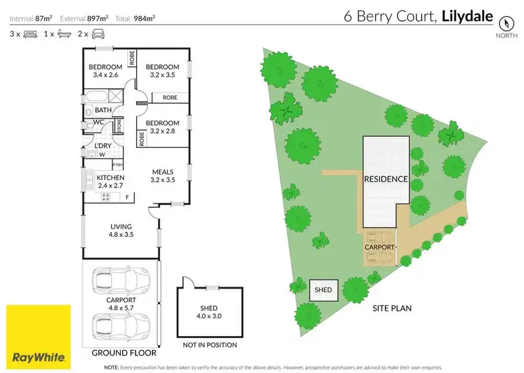 Floorplan of Homely house listing, 6 Berry Court, Lilydale VIC 3140