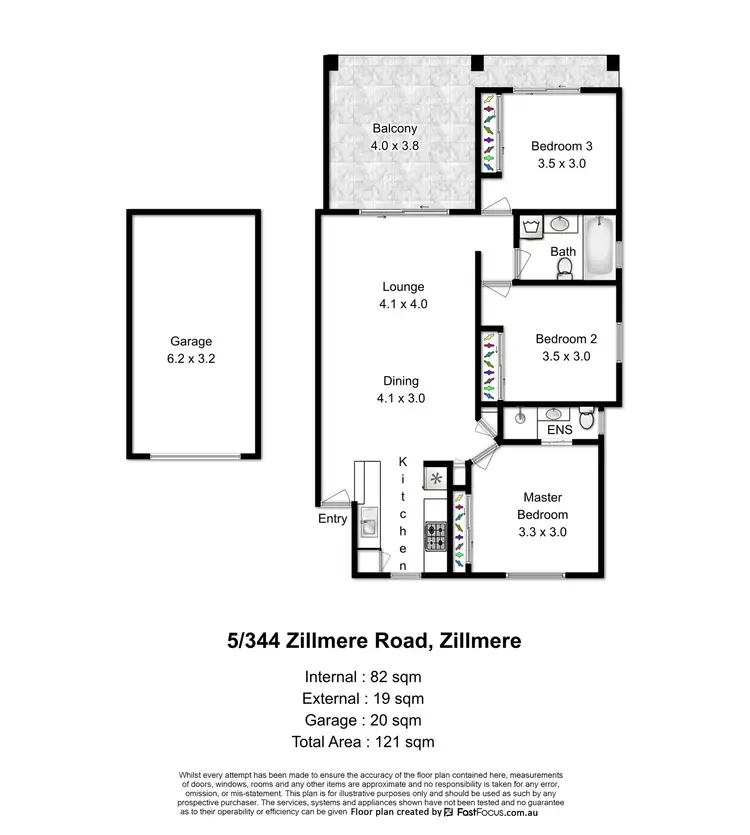Floorplan of Homely unit listing, 5/344 Zillmere Road, Zillmere QLD 4034