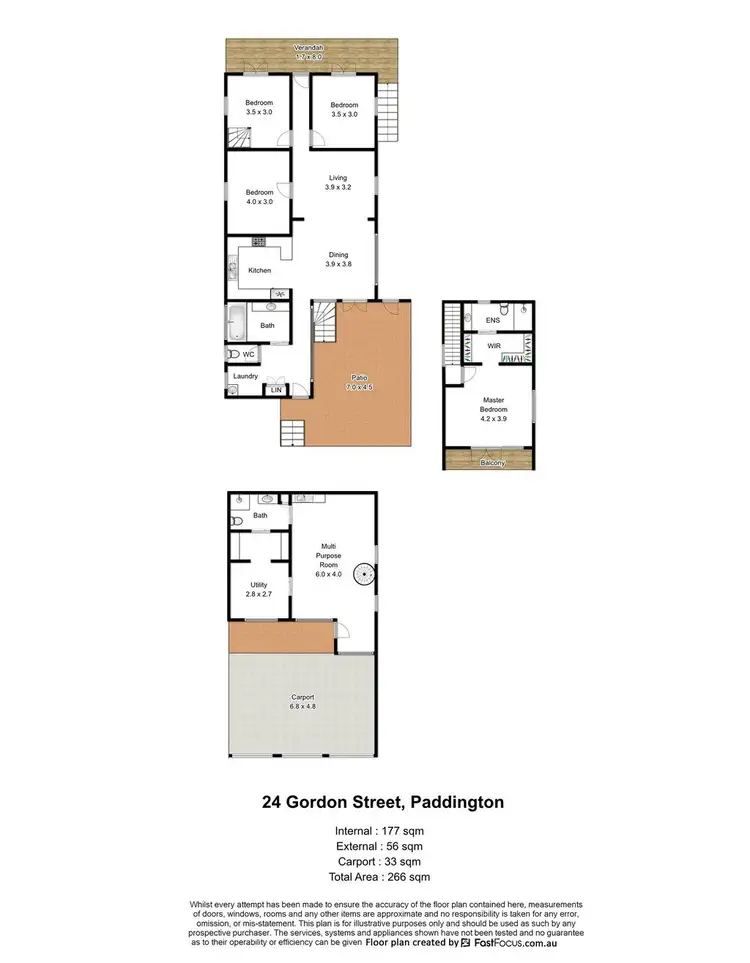 Floorplan of Homely house listing, 24 Gordon Street, Paddington QLD 4064