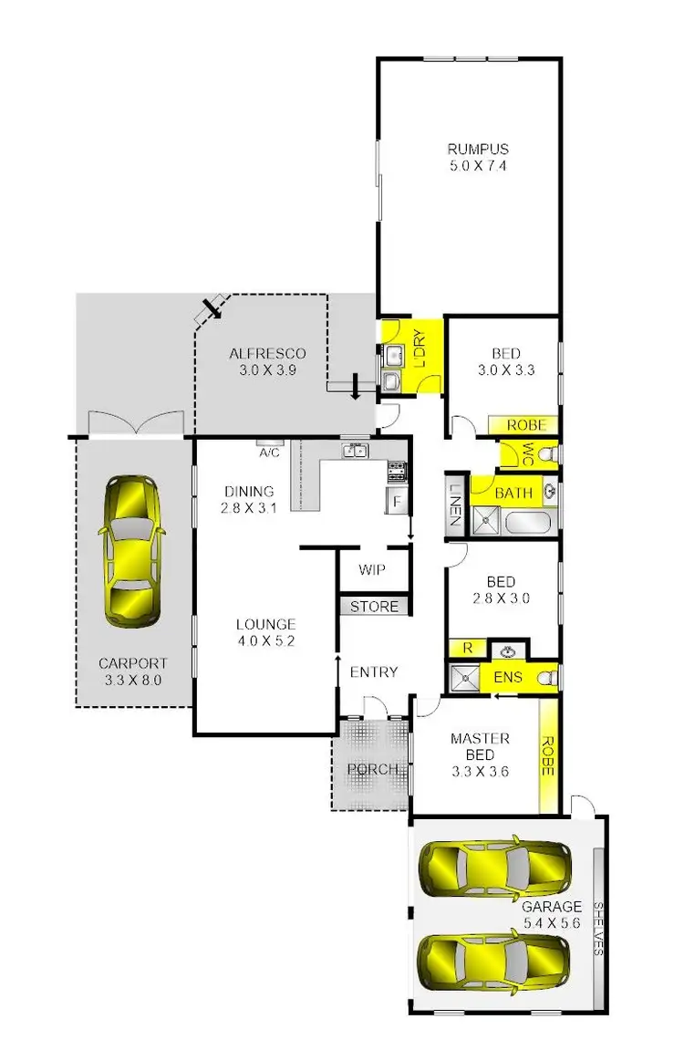 Floorplan of Homely house listing, 8 Ozone Crescent, Bell Park VIC 3215