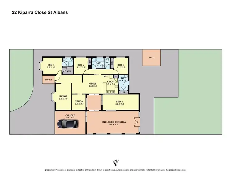 Floorplan of Homely house listing, 22 Kiparra Close, St Albans VIC 3021