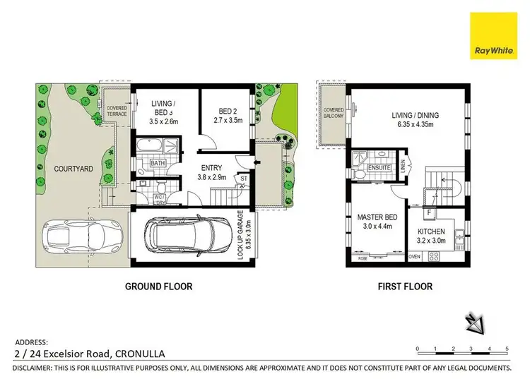 Floorplan of Homely townhouse listing, 2/24-26 Excelsior Road, Cronulla NSW 2230