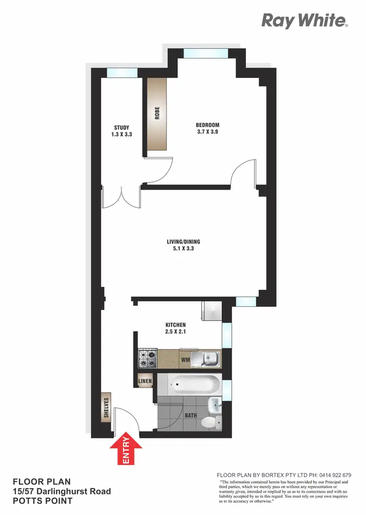 Floorplan of Homely apartment listing, 15/57 Darlinghurst Road, Potts Point NSW 2011