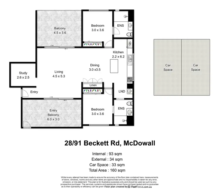 Floorplan of Homely apartment listing, 28/91 Beckett Road, Mcdowall QLD 4053