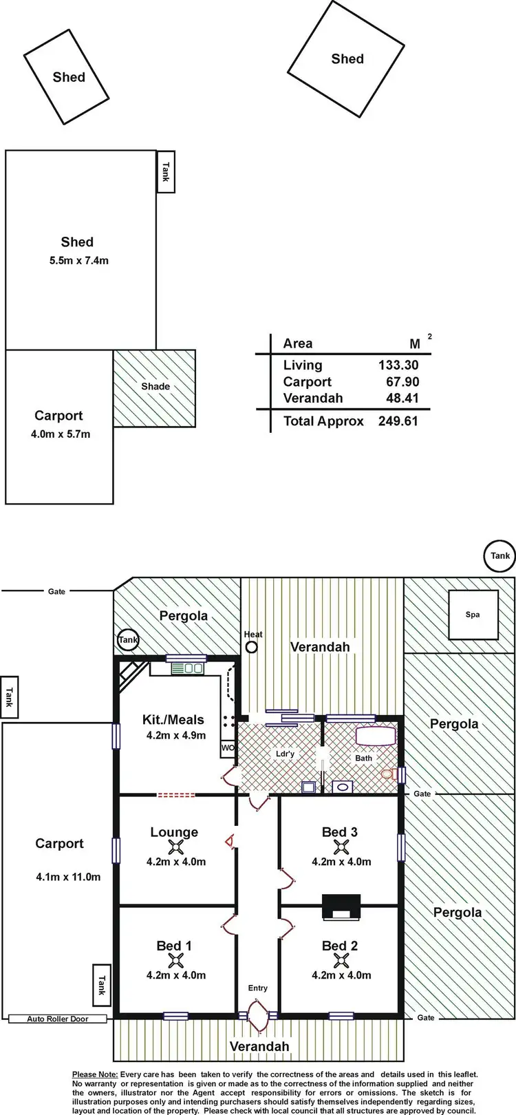 Floorplan of Homely house listing, 11 Edward Street, Ottoway SA 5013