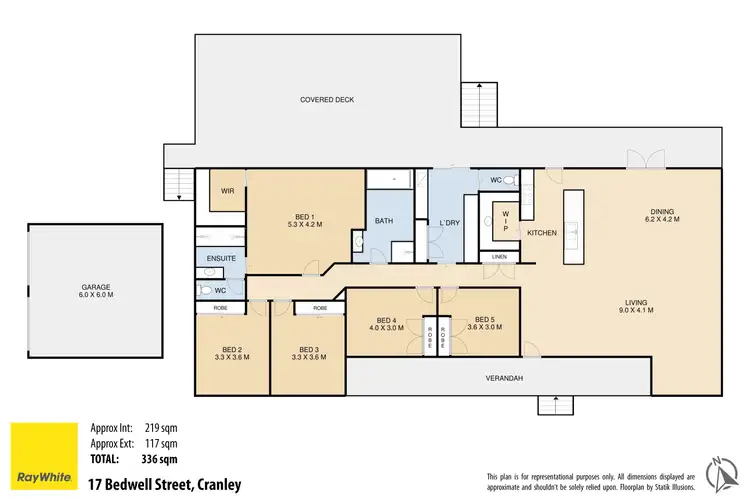 Floorplan of Homely rural property listing, 17 Bedwell Street, Cranley QLD 4350