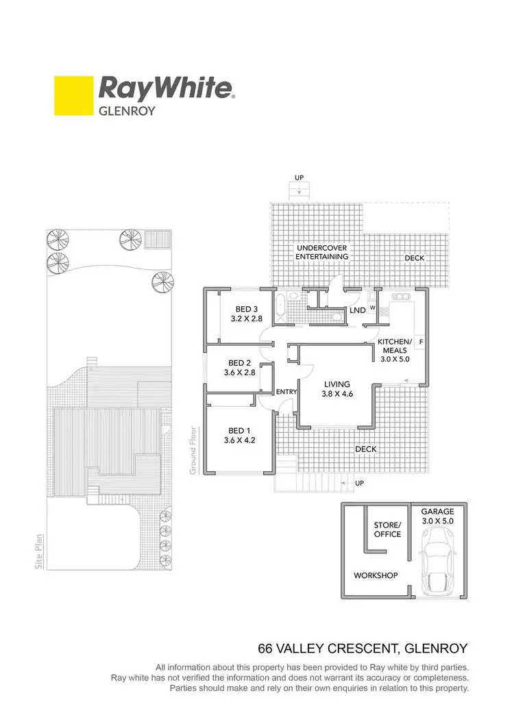 Floorplan of Homely house listing, 66 Valley Crescent, Glenroy VIC 3046