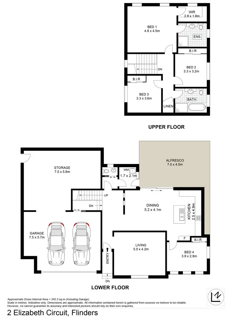 Floorplan of Homely house listing, 2 Elizabeth Circuit, Flinders NSW 2529