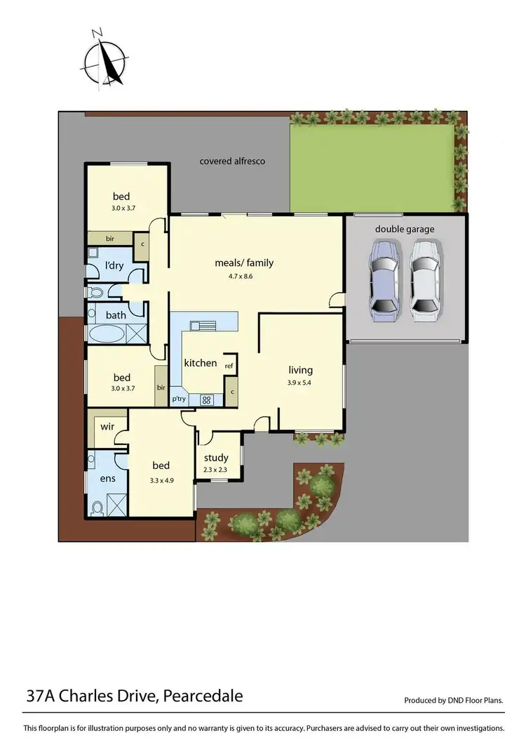 Floorplan of Homely townhouse listing, 37a Charles Drive, Pearcedale VIC 3912