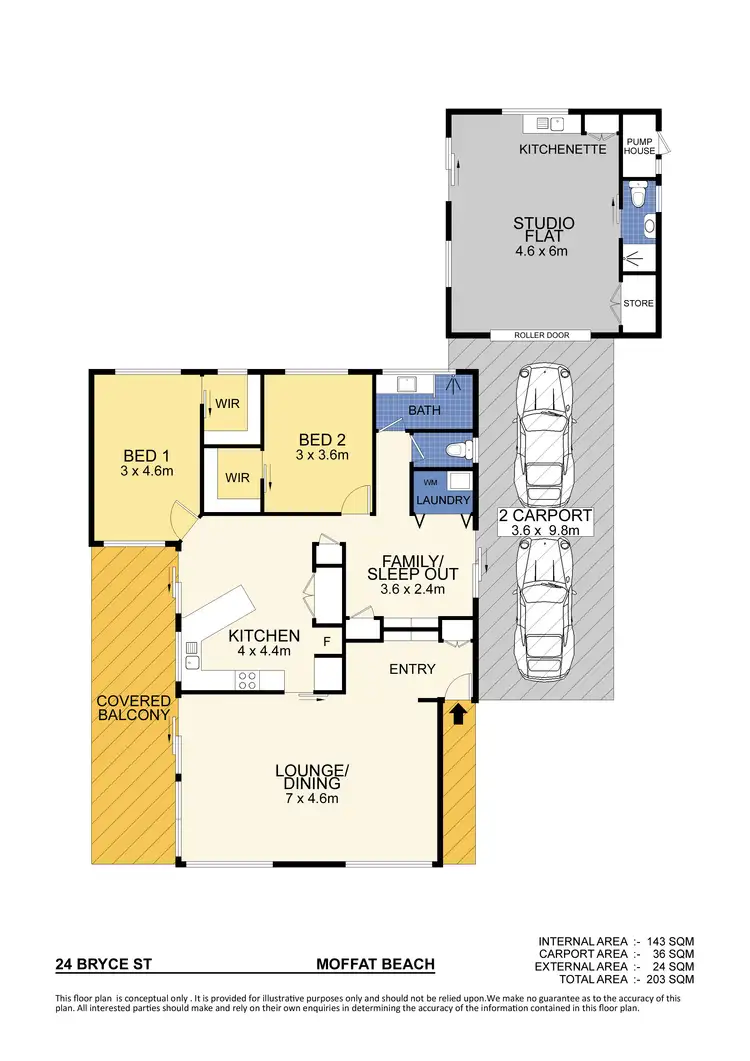 Floorplan of Homely house listing, 24 Bryce Street, Moffat Beach QLD 4551