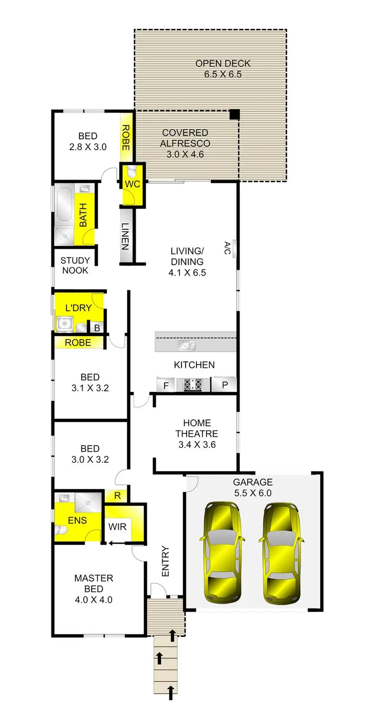 Floorplan of Homely house listing, 5 Merlan Street, Ocean Grove VIC 3226