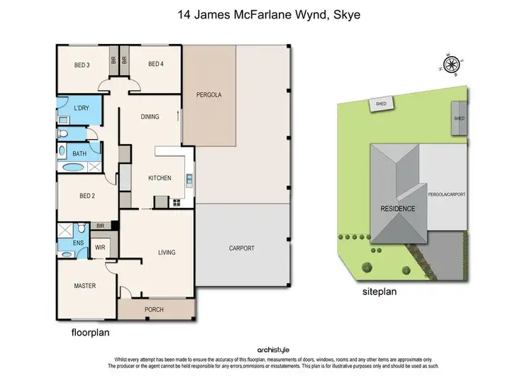 Floorplan of Homely house listing, 14 James McFarlane Wynd, Skye VIC 3977