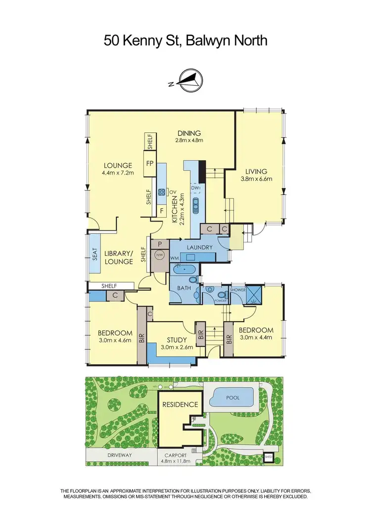 Floorplan of Homely house listing, 50 Kenny Street, Balwyn North VIC 3104
