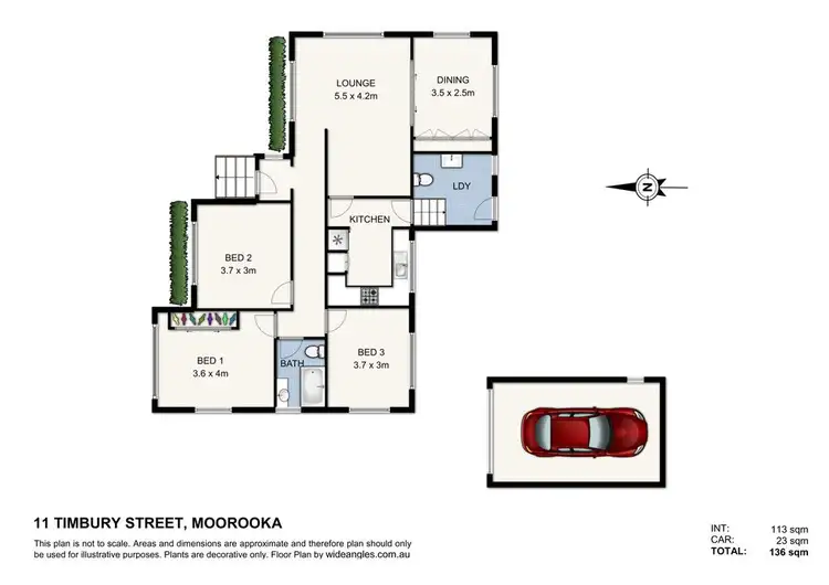 Floorplan of Homely house listing, 11 Timbury Street, Moorooka QLD 4105