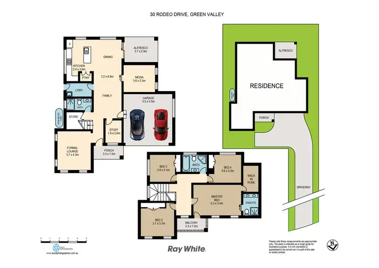 Floorplan of Homely house listing, 30 Rodeo Drive, Green Valley NSW 2168