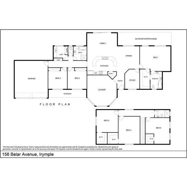 Floorplan of Homely house listing, 156 Belar Avenue, Irymple VIC 3498