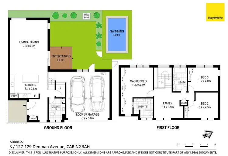 Floorplan of Homely townhouse listing, 3/127-129 Denman Avenue, Caringbah NSW 2229