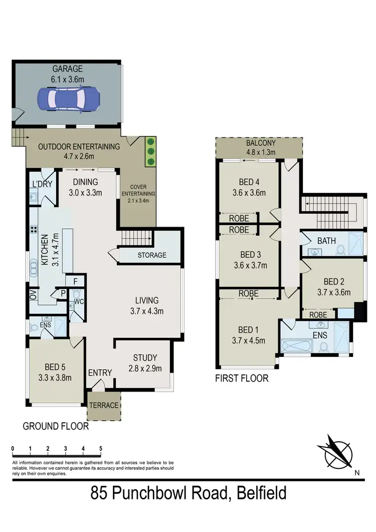 Floorplan of Homely house listing, 85 Punchbowl Road, Belfield NSW 2191