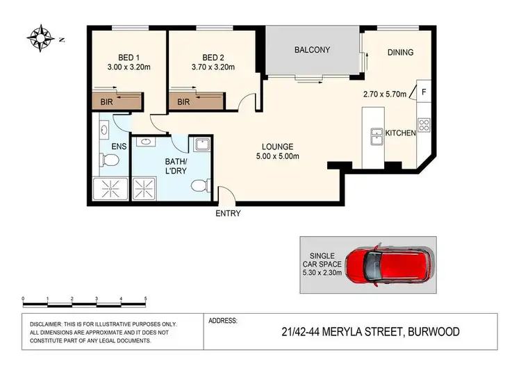 Floorplan of Homely apartment listing, 21/42-44 Meryla Street, Burwood NSW 2134