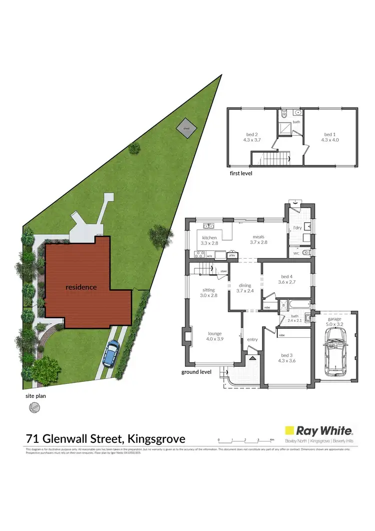 Floorplan of Homely house listing, 71 Glenwall Street, Kingsgrove NSW 2208