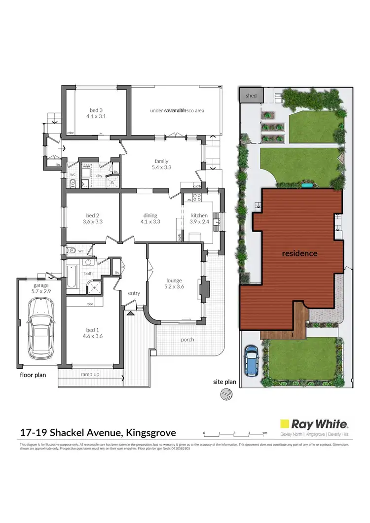 Floorplan of Homely house listing, 17-19 Shackel Avenue, Kingsgrove NSW 2208