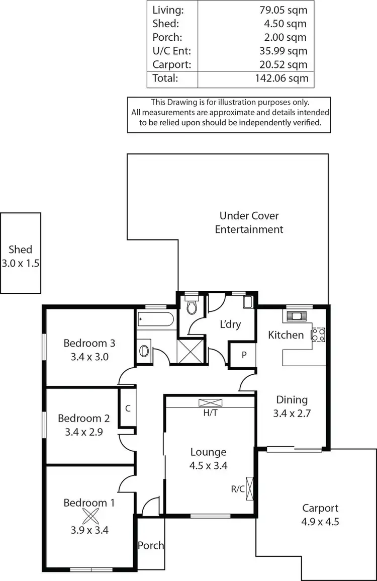 Floorplan of Homely house listing, 1/27 Martini Street, Exeter SA 5019