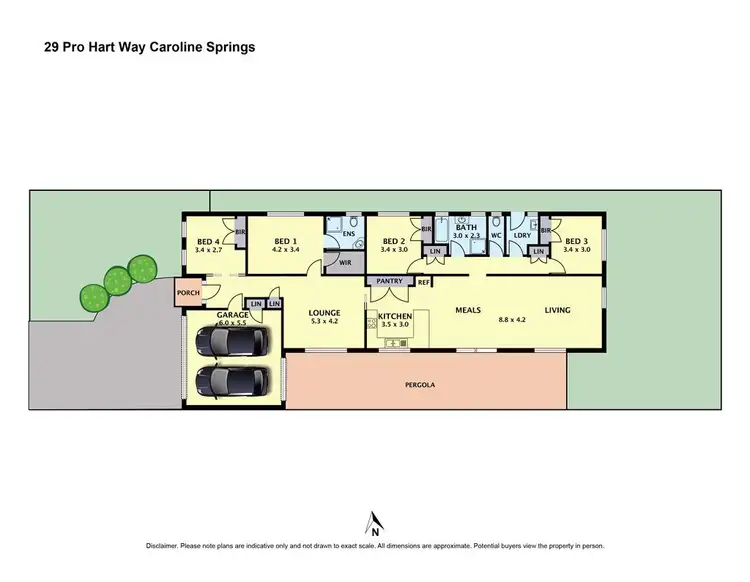 Floorplan of Homely house listing, 29 Pro Hart Way, Caroline Springs VIC 3023