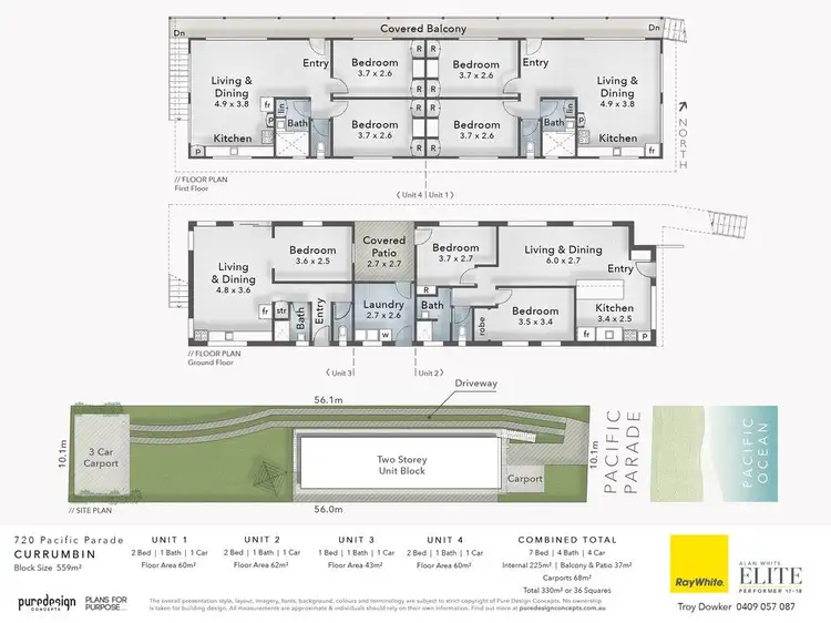 Floorplan of Homely block of units listing, 720 Pacific Parade, Currumbin QLD 4223
