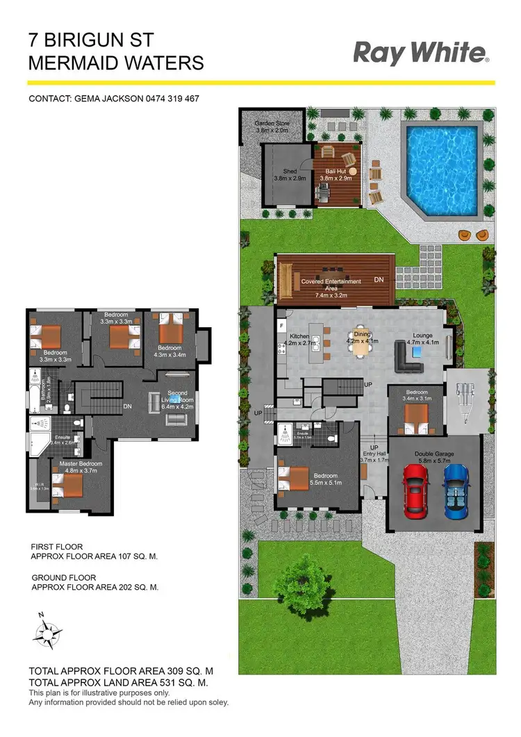 Floorplan of Homely house listing, 7 Birigun Street, Mermaid Waters QLD 4218