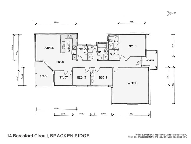Floorplan of Homely house listing, 14 Beresford Circuit, Bracken Ridge QLD 4017