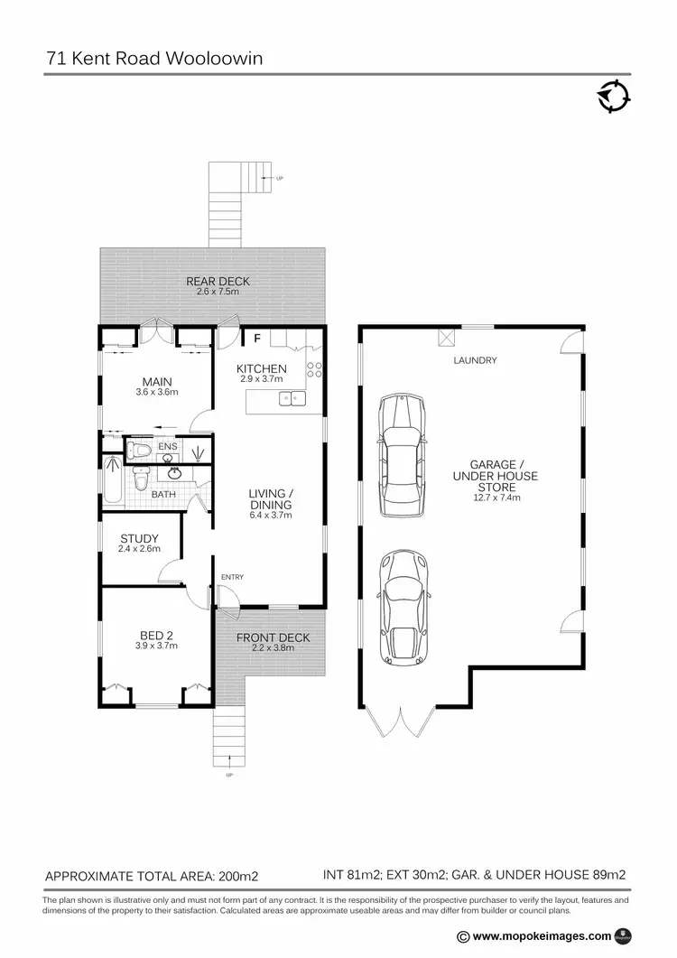 Floorplan of Homely house listing, 71 Kent Road, Wooloowin QLD 4030