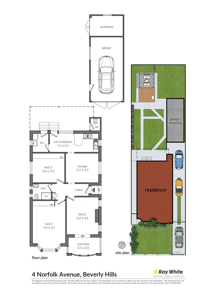 Floorplan of Homely house listing, 4 Norfolk Avenue, Beverly Hills NSW 2209