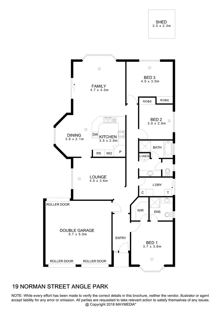Floorplan of Homely house listing, 19 Norman Street, Angle Park SA 5010