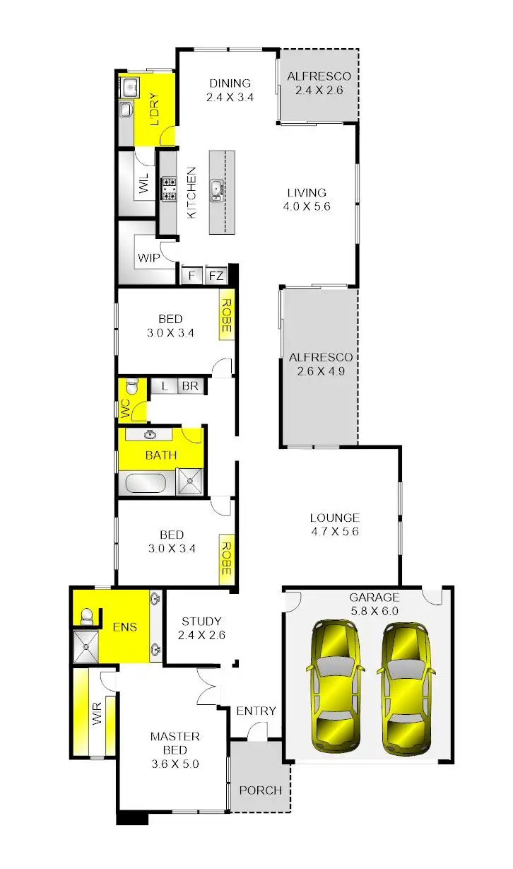 Floorplan of Homely house listing, 15 Springwater Drive, Lara VIC 3212