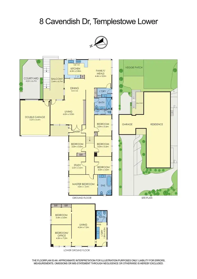 Floorplan of Homely house listing, 8 Cavendish Drive, Templestowe Lower VIC 3107