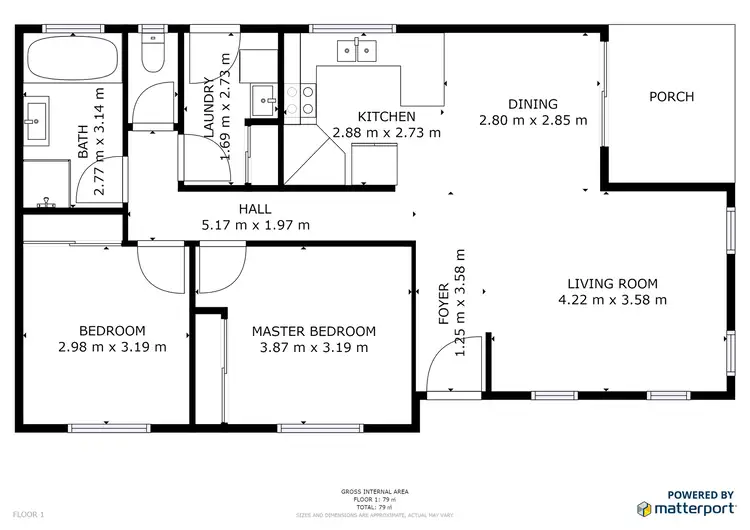 Floorplan of Homely house listing, 1/195b McCallum Street, Swan Hill VIC 3585