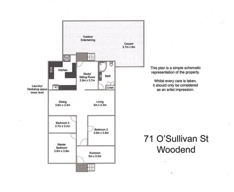 Floorplan of Homely house listing, 71 O'Sullivan Street, Woodend QLD 4305