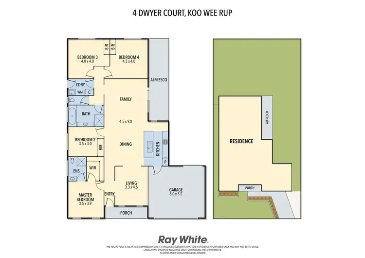 Floorplan of Homely house listing, 4 Dwyer Court, Koo Wee Rup VIC 3981