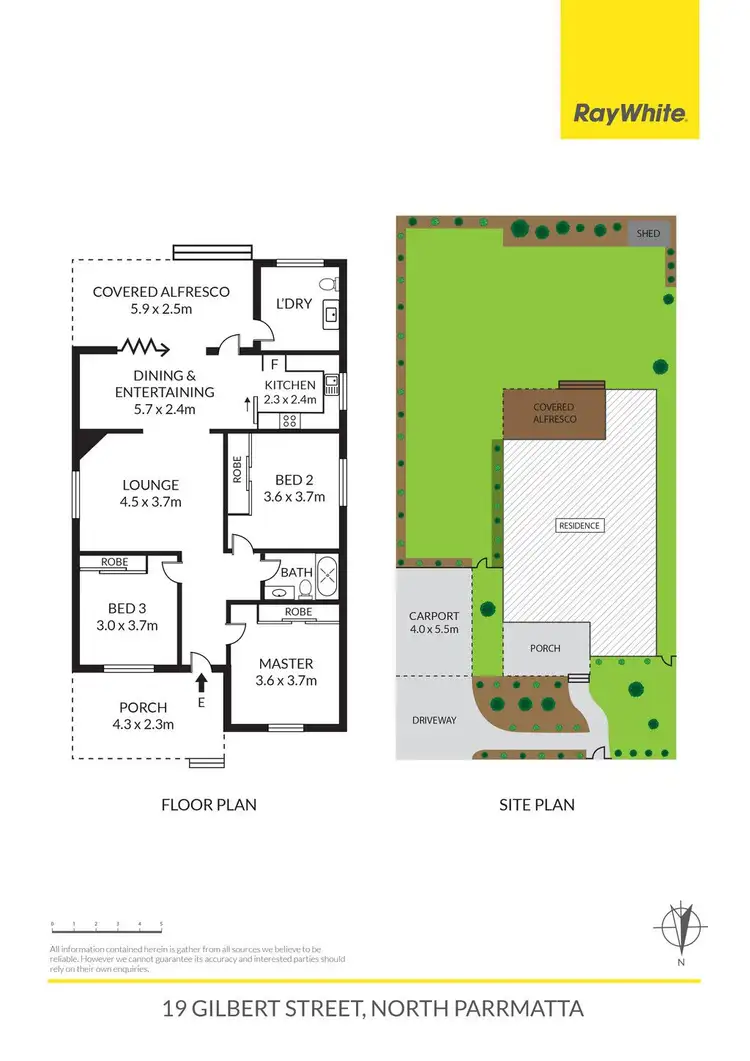 Floorplan of Homely house listing, 19 Gilbert Street, North Parramatta NSW 2151