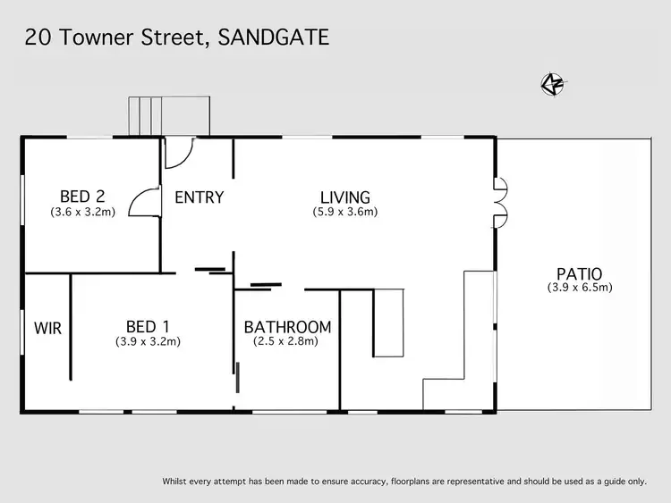 Floorplan of Homely house listing, 20 Towner Street, Sandgate QLD 4017