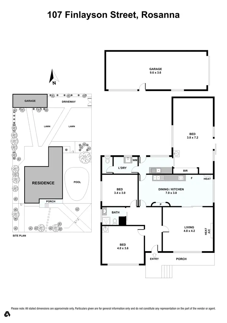 Floorplan of Homely house listing, 107 Finlayson Street, Rosanna VIC 3084