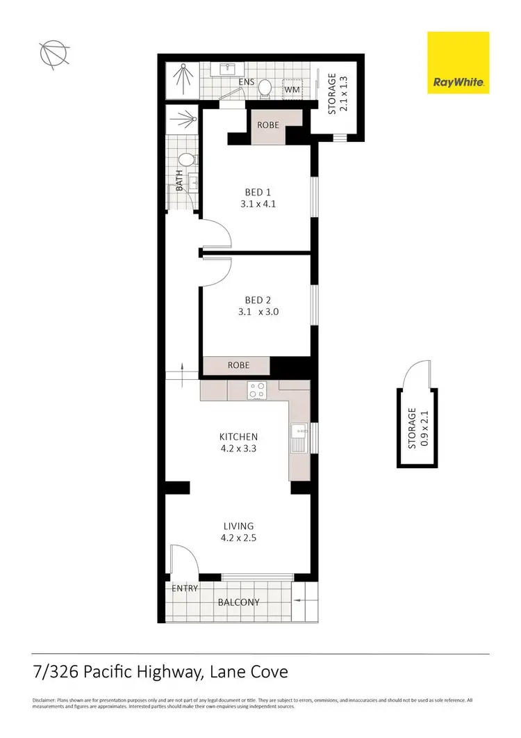 Floorplan of Homely unit listing, 7/326 Pacific Highway, Lane Cove NSW 2066