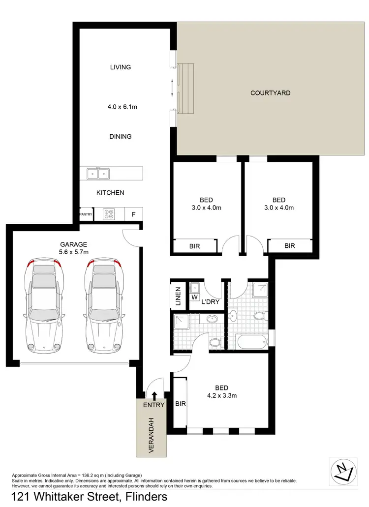 Floorplan of Homely house listing, 121 Whittaker Street, Flinders NSW 2529