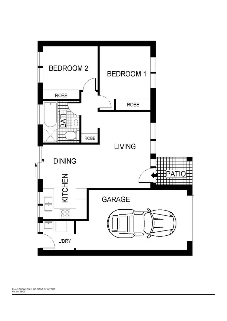 Floorplan of Homely townhouse listing, 34 Dexter Street, Cook ACT 2614