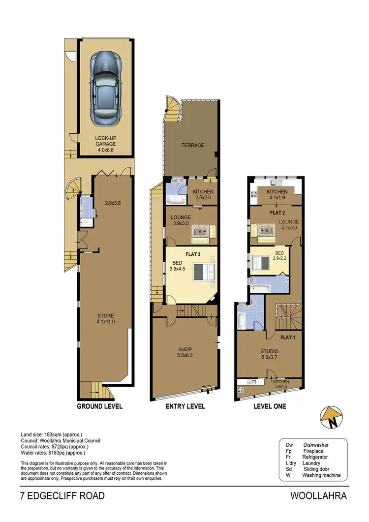 Floorplan of Homely house listing, 7 Edgecliff Road, Woollahra NSW 2025