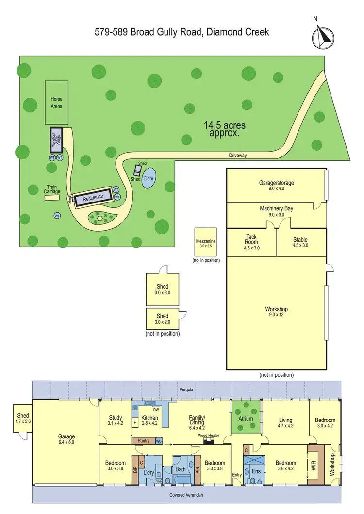 Floorplan of Homely rural property listing, 579-589 Broad Gully Road, Diamond Creek VIC 3089